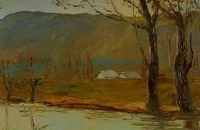Le peintre savoyard Lucien Poignant marié avec Nancie Poignant