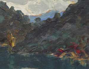 Le peintre savoyard Lucien Poignant- Peinture lac du Bourget