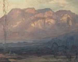 Le peintre savoyard Lucien Poignant - huile sur panneau